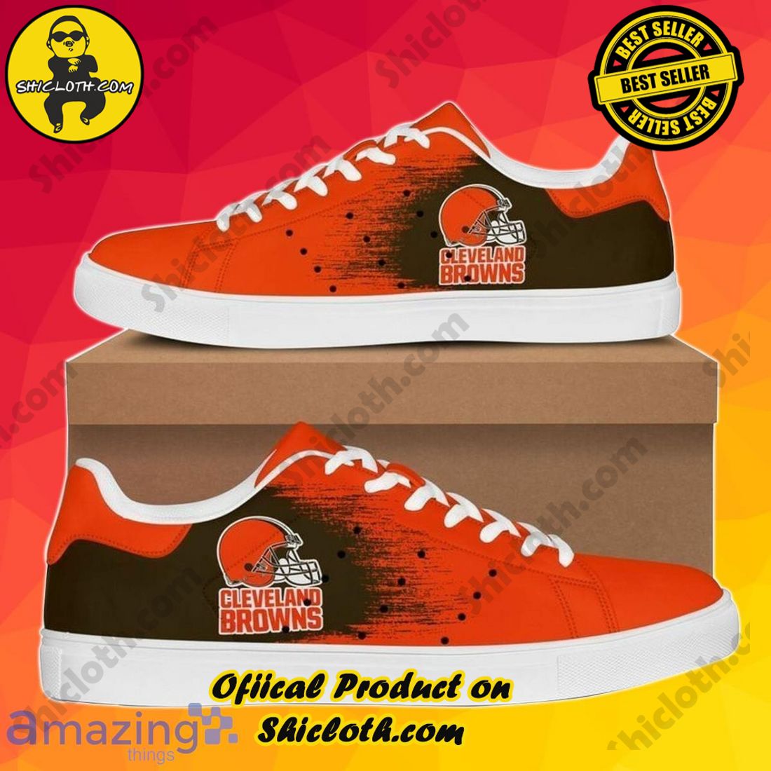 Step into Style: Exploring the Stan Smith Shoes Collection at Shicloth Fashion Store 21 Cleveland Browns Stan Smith Sneakers Best Gift