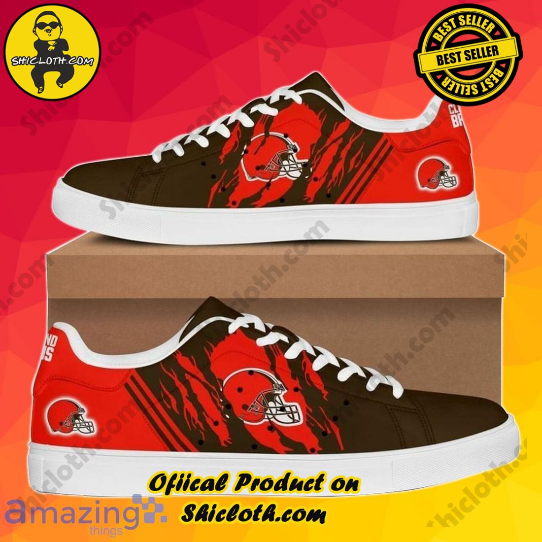 Step into Style: Exploring the Stan Smith Shoes Collection at Shicloth Fashion Store 22 Cleveland Browns Stan Smith Sneakers Impressive Gift