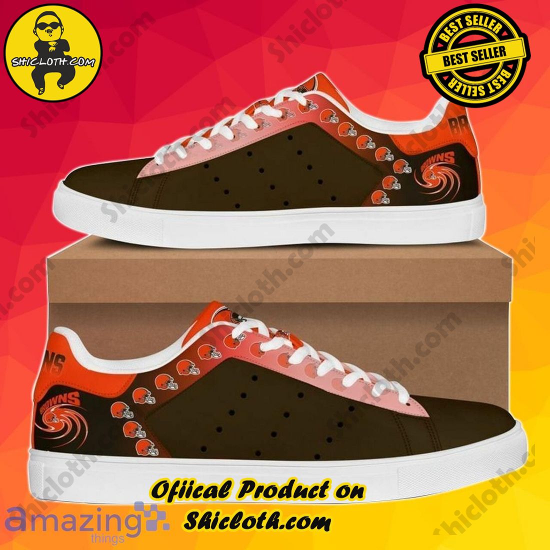 Step into Style: Exploring the Stan Smith Shoes Collection at Shicloth Fashion Store 23 Cleveland Browns Stan Smith Sneakers Special Gift