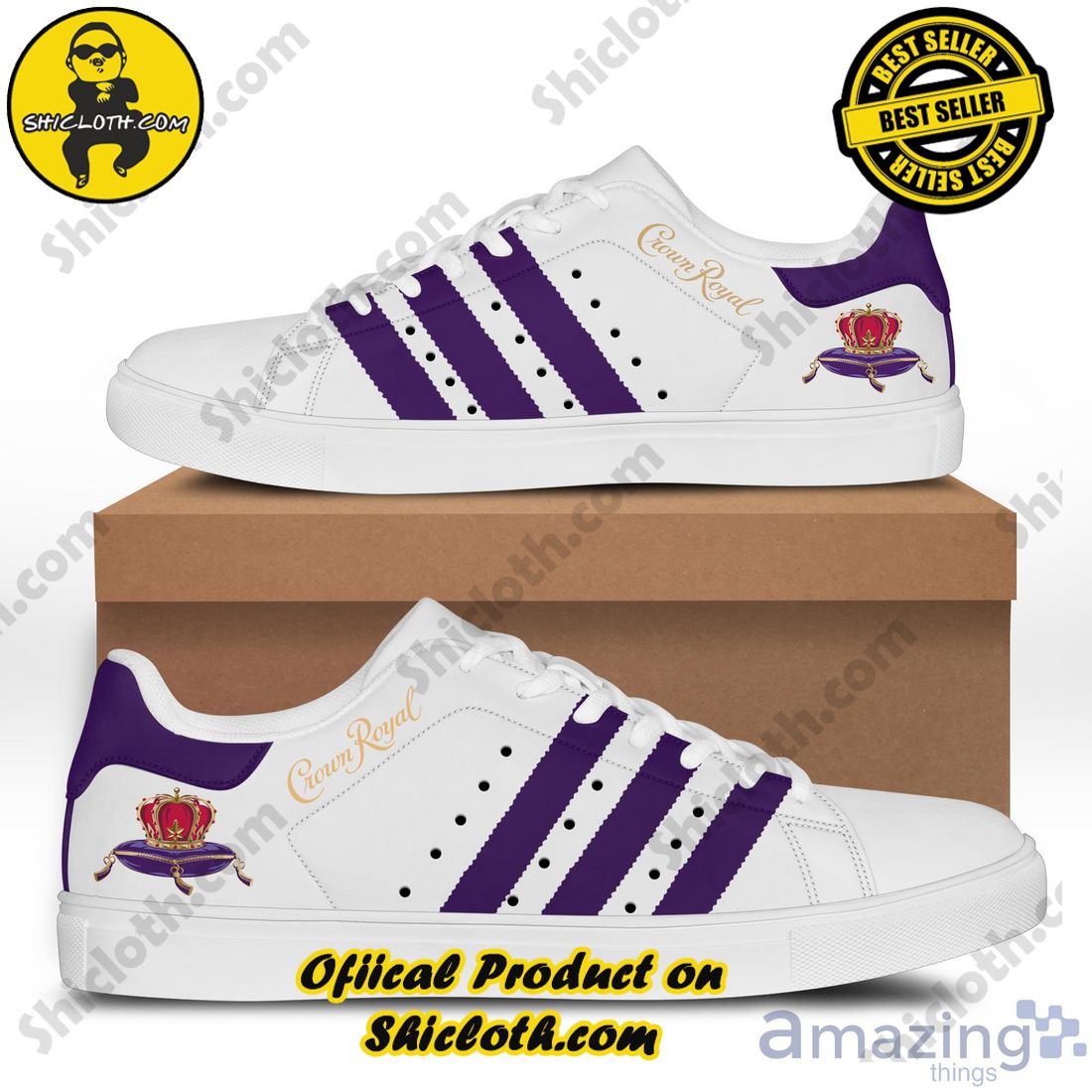 Stepping Up Your Game: Stan Smith Shoe Collection for Sports Enthusiasts by Shicloth 1 Crown Royal Low Top Skate Shoes