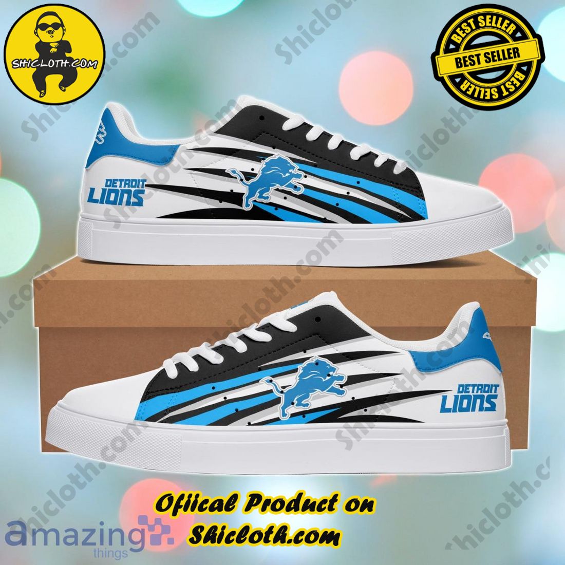 Step into Style: Exploring the Stan Smith Shoes Collection at Shicloth Fashion Store 25 Detroit Lions Personalized Stan Smith Sneakers Best Gift