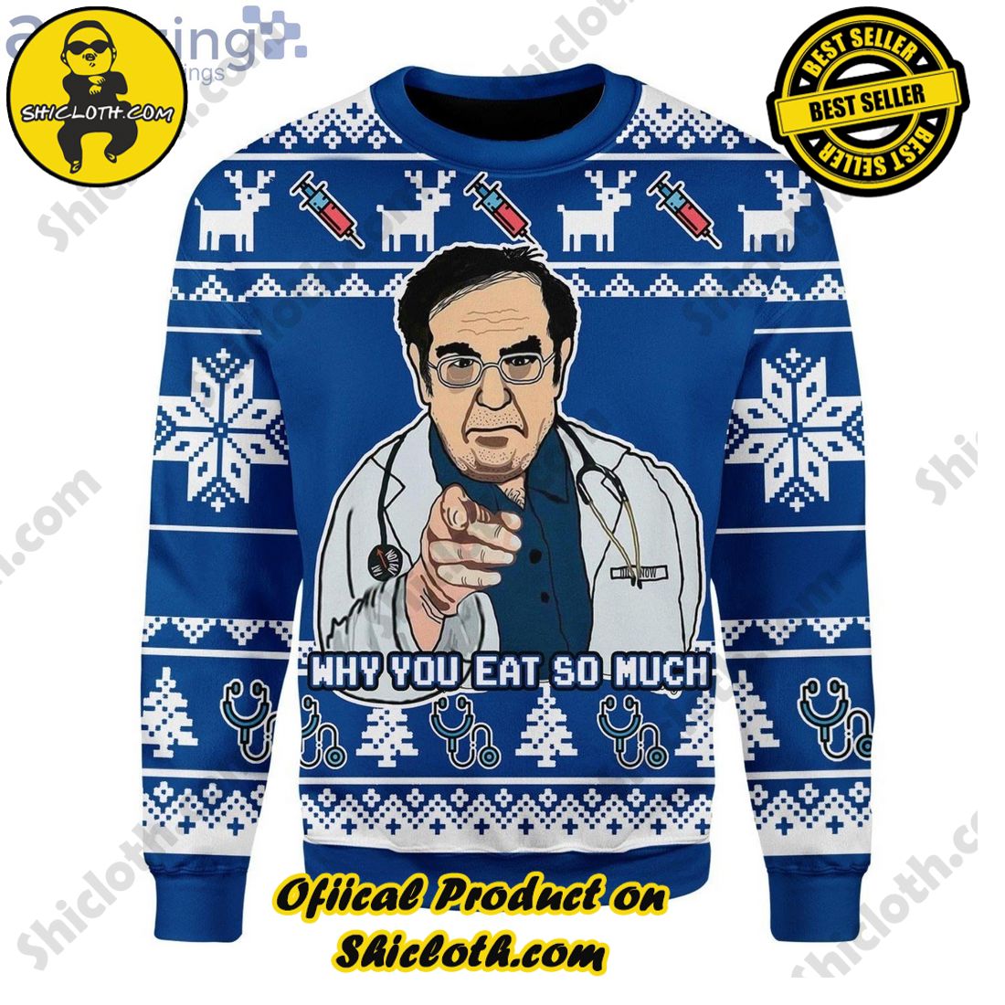 Sophisticated Comfort: Explore Our Stylish Sweater Collection at Shiclothshop 12 Dr Nowzaradan Ugly Christmas Sweater