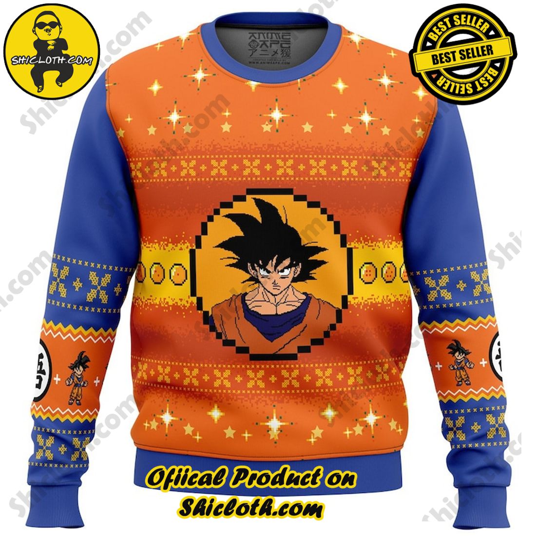 Meaningful Christmas Gift: Shiclothshop's Sentimental Sweater 7 Dragon Ball Z Goku Christmas Ugly Christmas Sweater, Christmas Ugly Sweater 3D All Over Print, Xmas Sweatshirt, Christmas Gifts