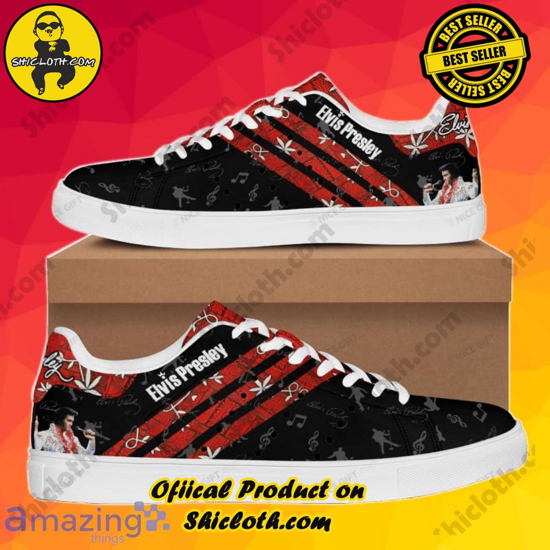 Step into Style: Exploring the Stan Smith Shoes Collection at Shicloth Fashion Store 27 Elvis Presley Skate Shoes Best Gift