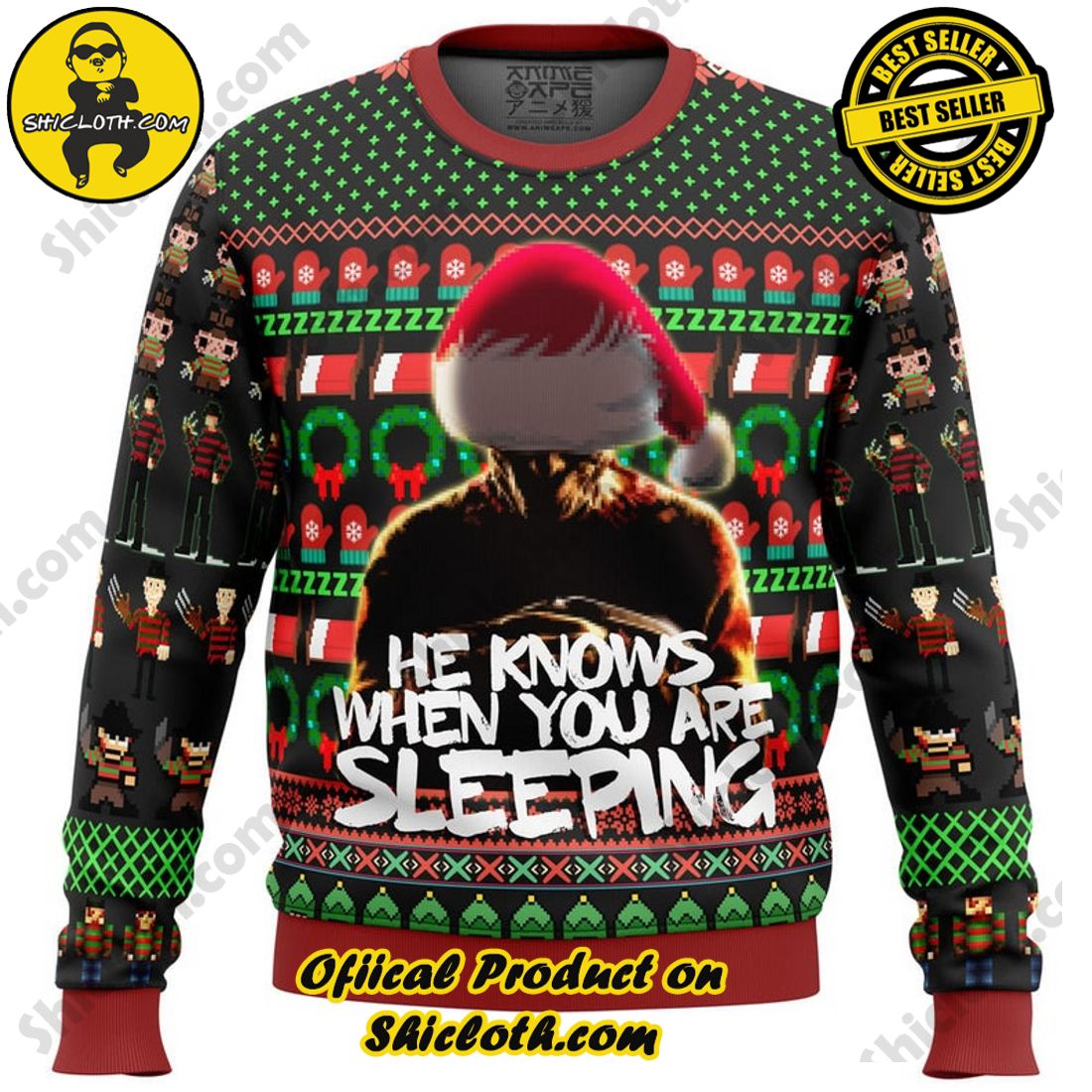 Cozy Christmas Delight: Unwrapping Shicloth's Festive Sweater Gift 18 Freddy Krueger A Nightmare on Elm Street Ugly Christmas Sweater, Christmas Ugly Sweater 3D All Over Print, Xmas Sweatshirt, Christmas Gifts