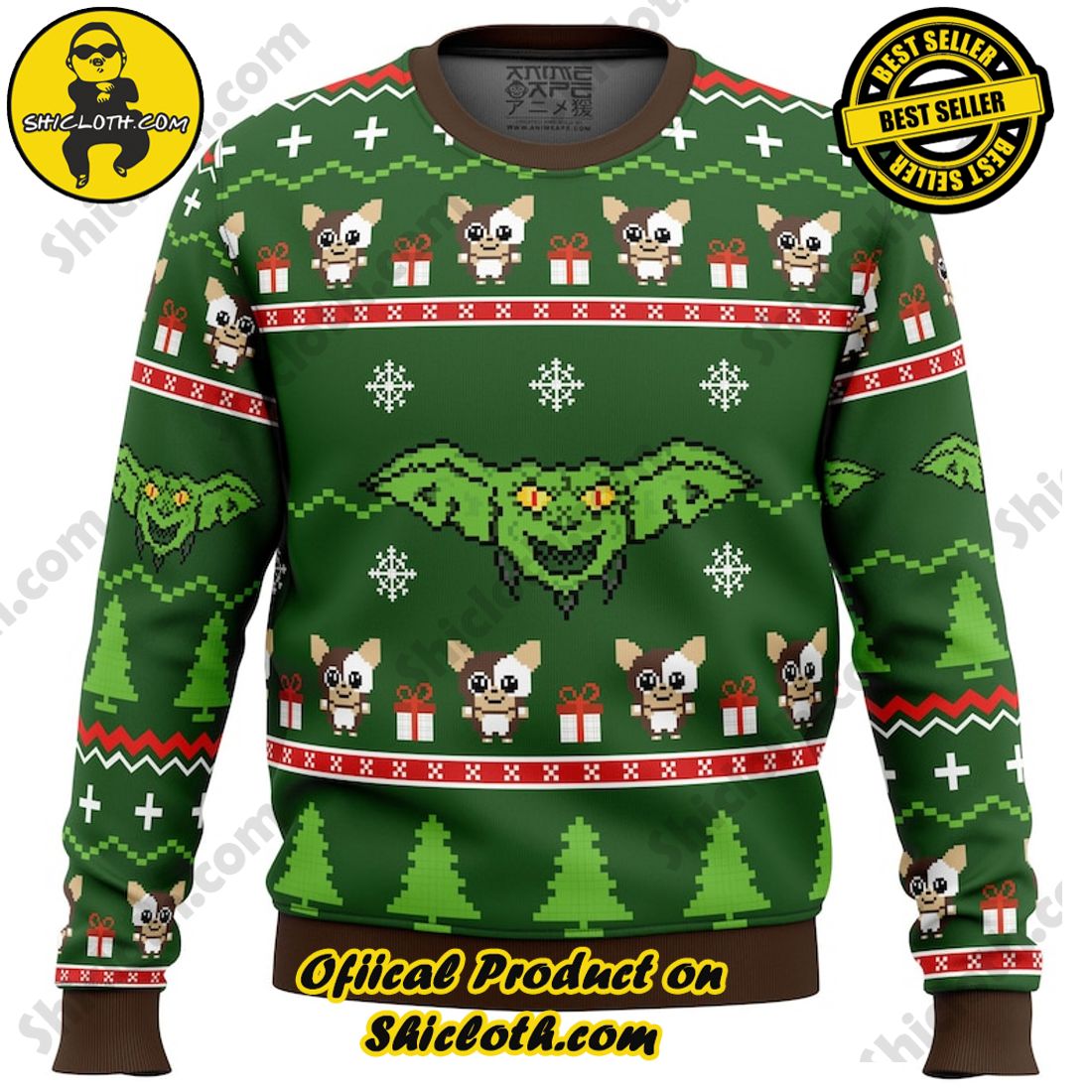 Meaningful Christmas Gift: Shiclothshop's Sentimental Sweater 10 Gremlins Ugly Christmas Sweater, Christmas Ugly Sweater 3D All Over Print, Xmas Sweatshirt, Christmas Gifts
