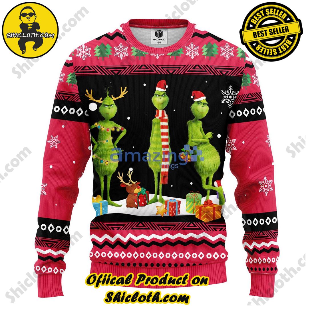 Best seller : Discover the Charm of Shiclothshop's Sweater Collection 20 Grinch 3D Ugly Christmas Sweater Amazing Gift Idea Thanksgiving Gift