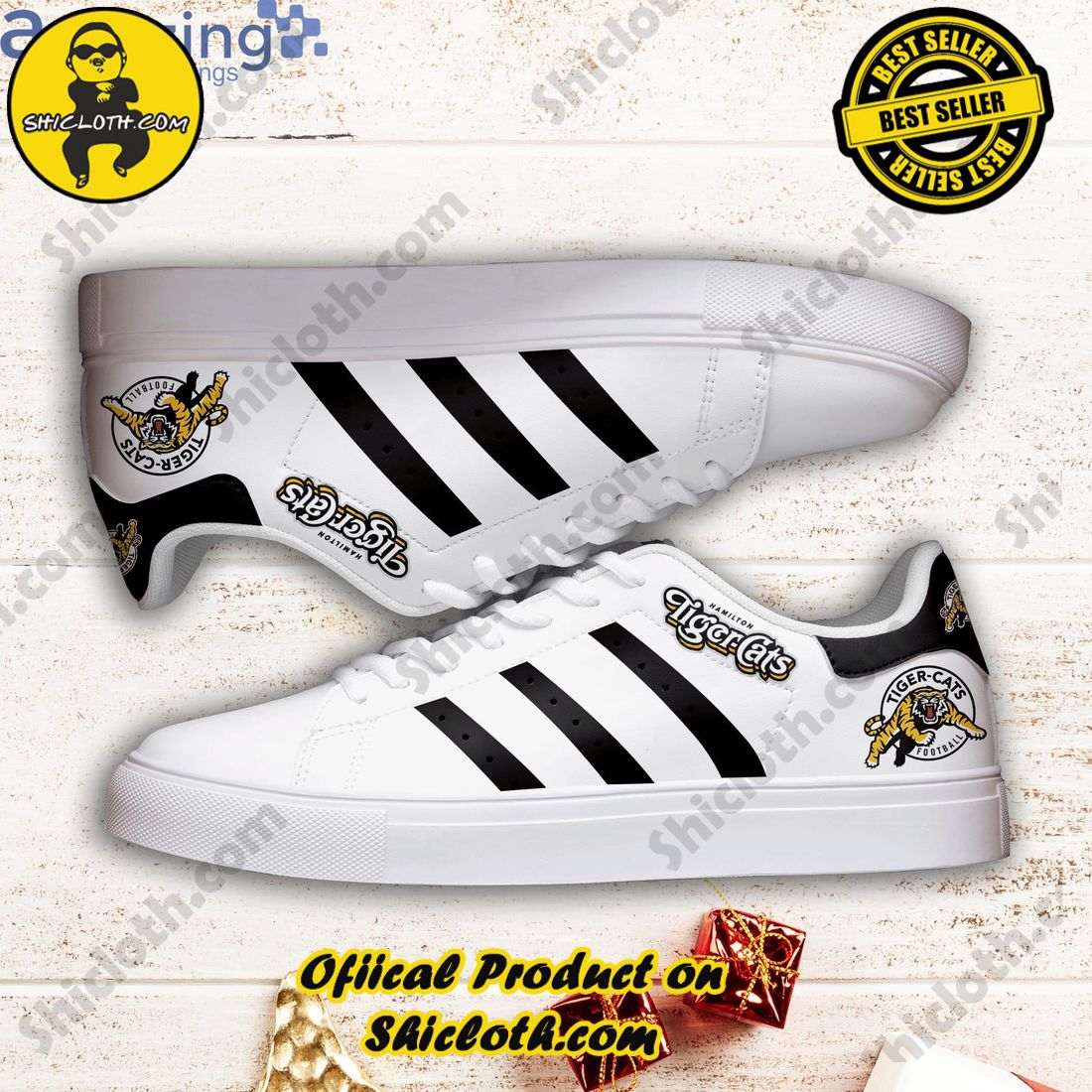 Step into Style: Exploring the Stan Smith Shoes Collection at Shicloth Fashion Store 32 Hamilton Tiger-Cats Stan Smith Low Top Skate Shoes