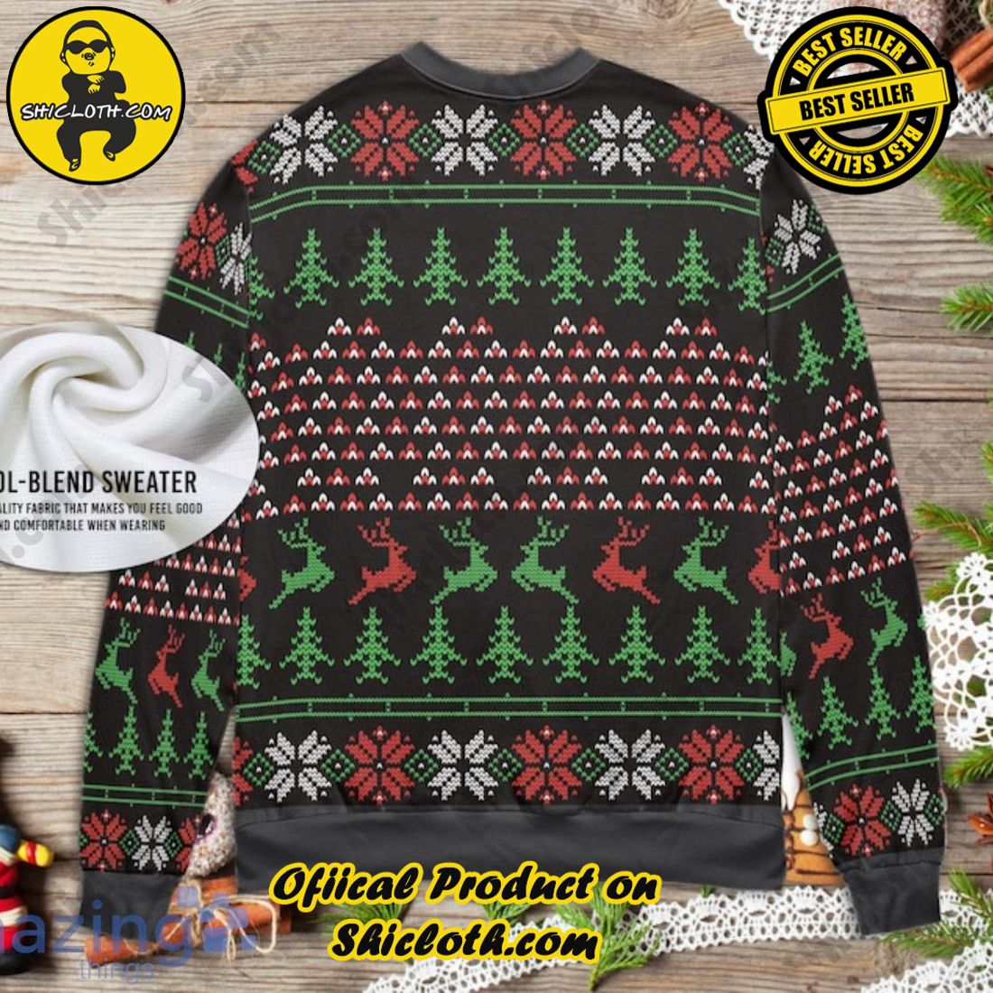 Dallas Cowboys Dab Santa Ugly Christmas Sweater - Banantees