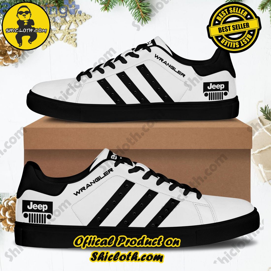Stepping Up Your Game: Stan Smith Shoe Collection for Sports Enthusiasts by Shicloth 19 Jeep Wrangler Black Striped Stan Smith Low Top Skate Shoes