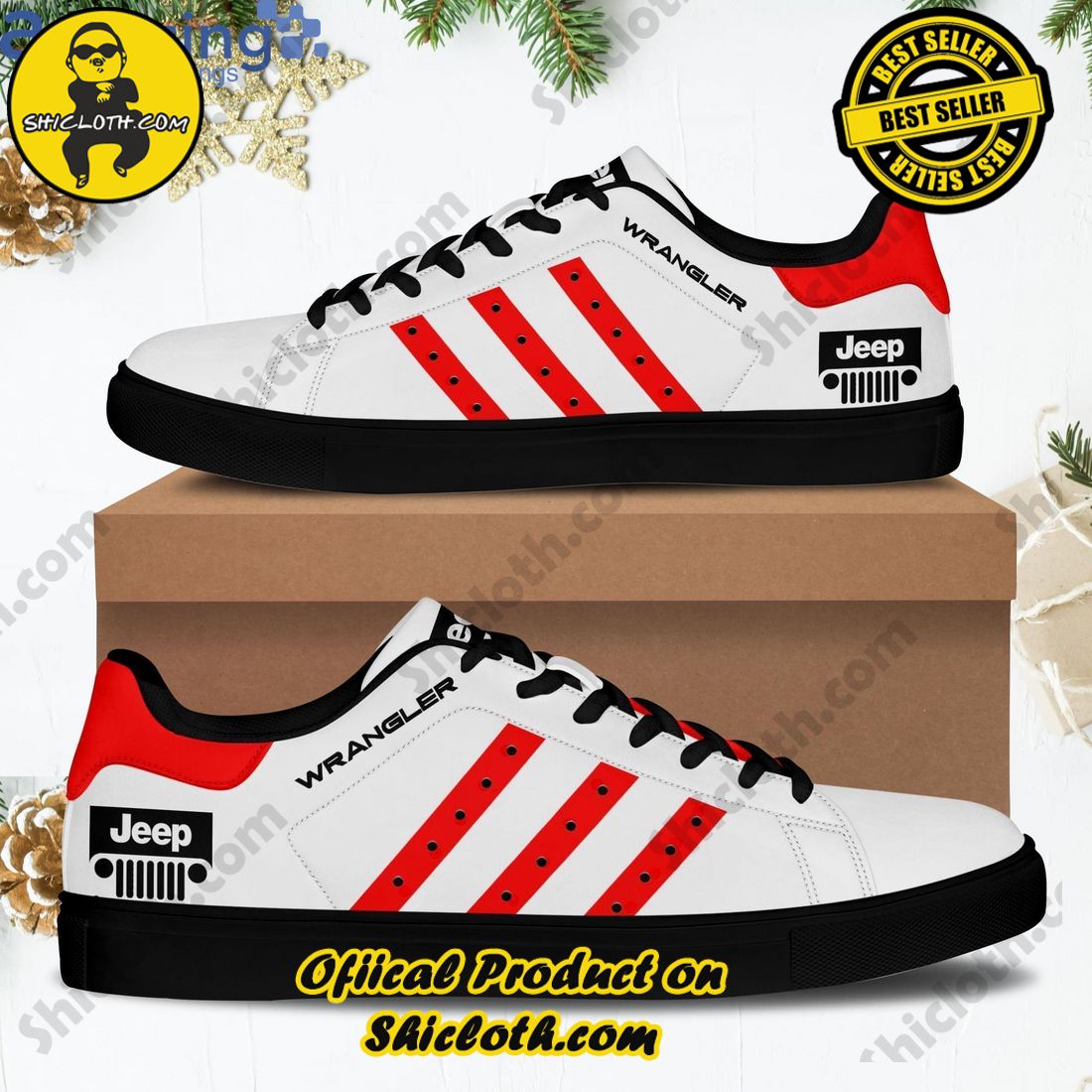 Stepping Up Your Game: Stan Smith Shoe Collection for Sports Enthusiasts by Shicloth 20 Jeep Wrangler Red Striped Stan Smith Low Top Skate Shoes