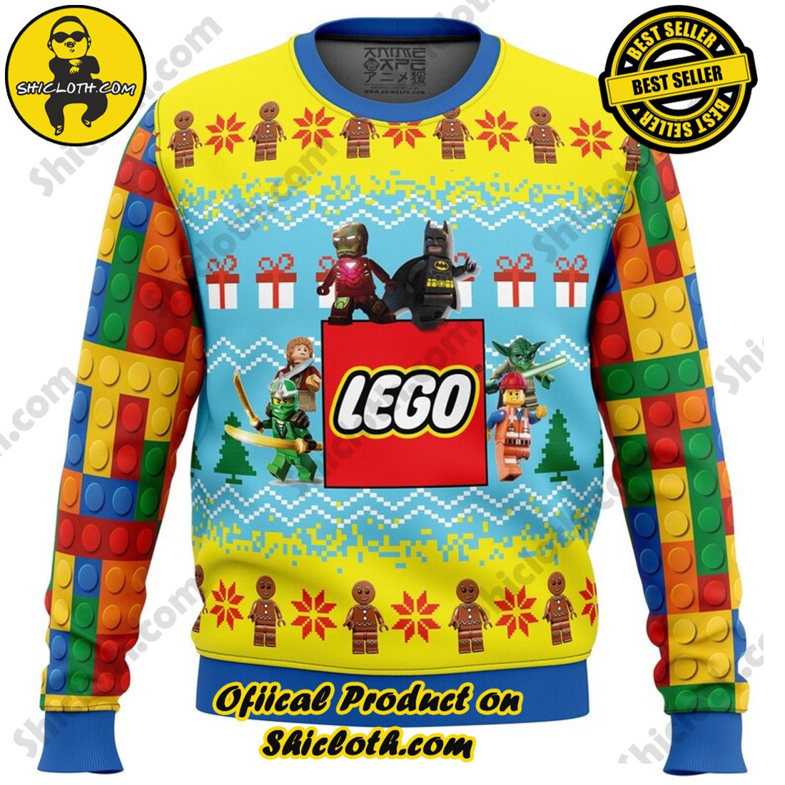 Sweater Delights from Shicloth Fashion Store: A Perfect Christmas Gift 32 Lego Ugly Christmas Sweater, Christmas Ugly Sweater 3D All Over Print, Xmas Sweatshirt, Christmas Gifts