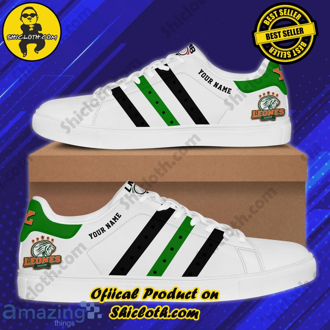 Step into Style: Exploring the Stan Smith Shoes Collection at Shicloth Fashion Store 38 LMB Leones De Yucatan Stan Smith Shoes Custom Name