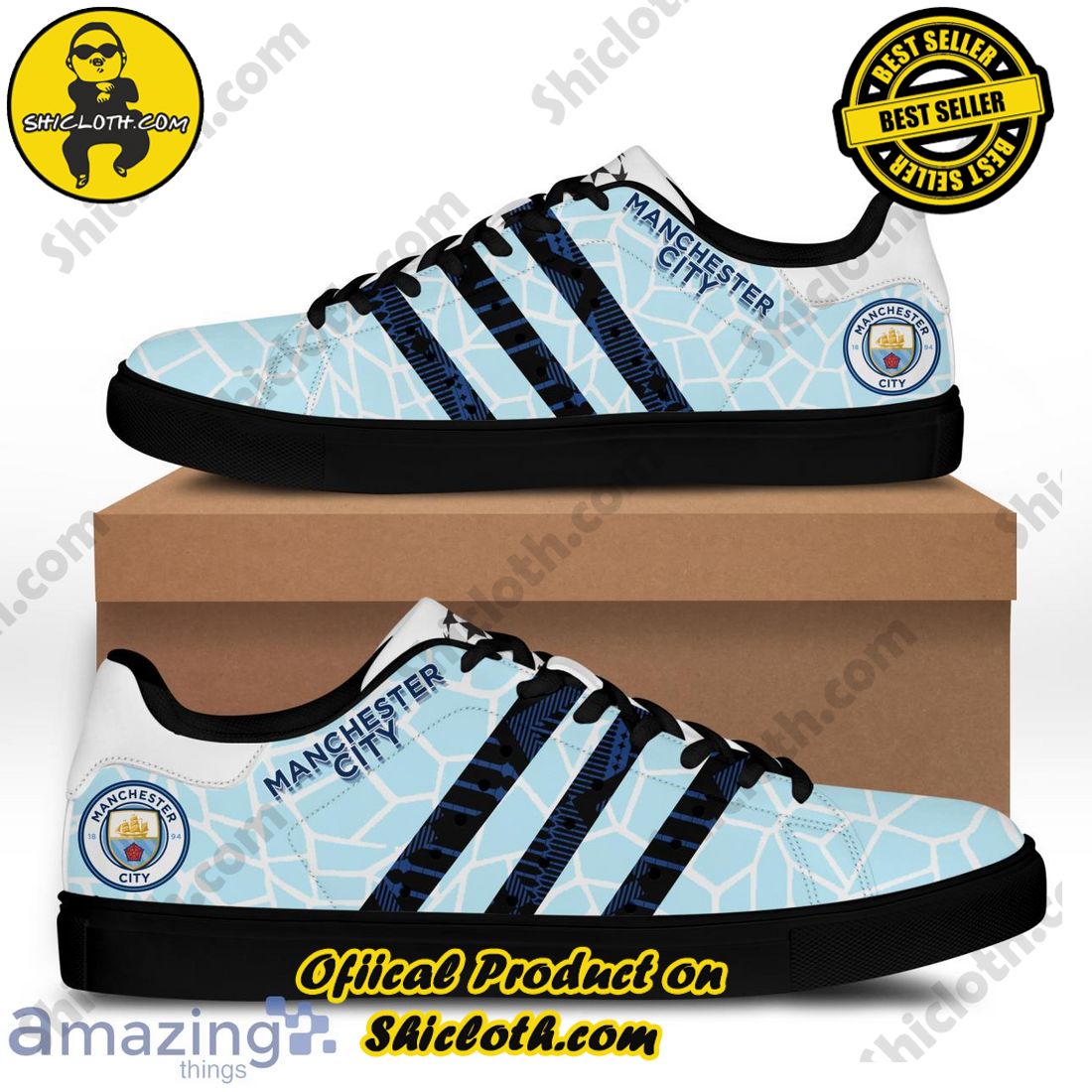 Step into Style: Exploring the Stan Smith Shoes Collection at Shicloth Fashion Store 40 Manchester City Champions League Skate Stan Smith Shoes