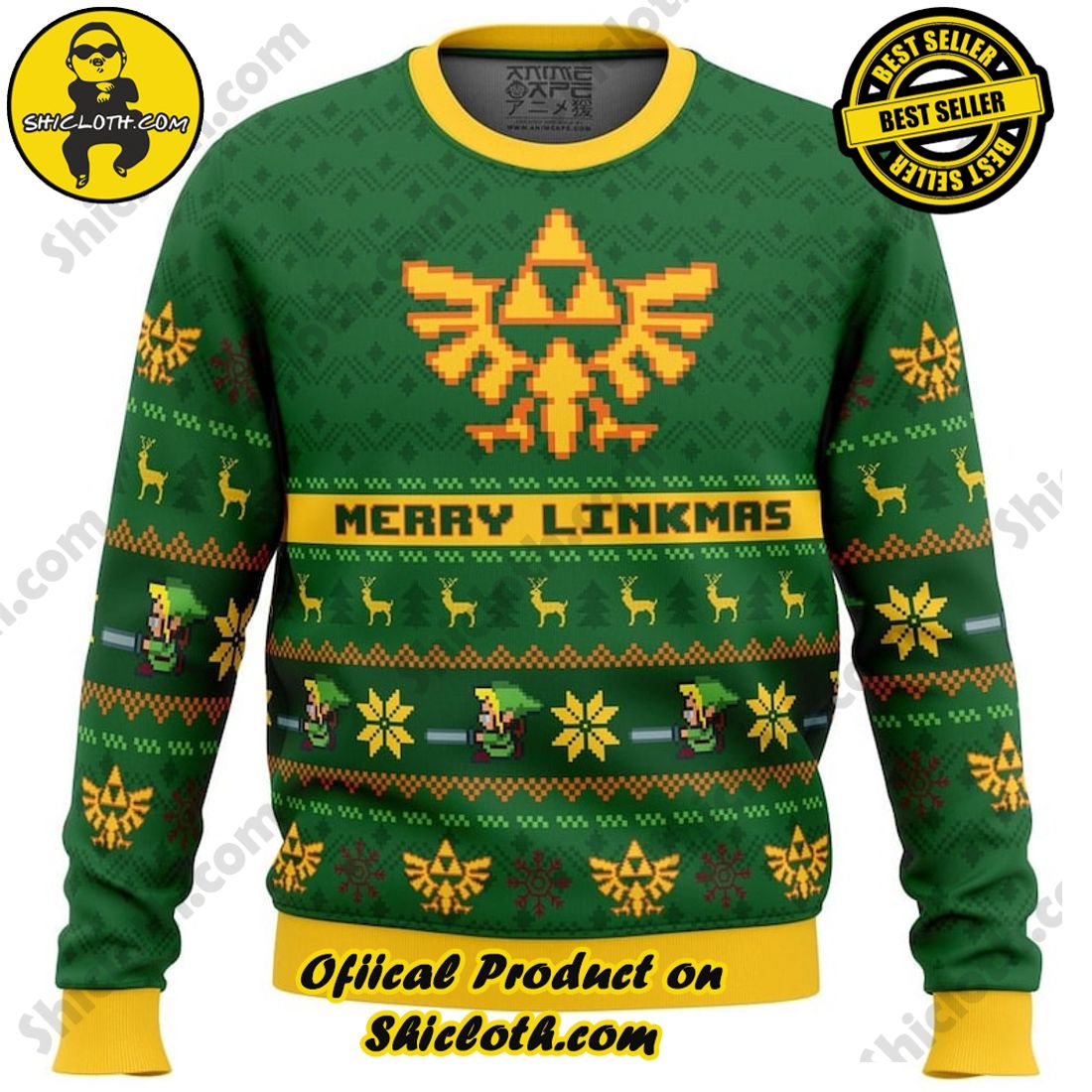 Meaningful Christmas Gift: Shiclothshop's Sentimental Sweater 11 Merry Linkmas Legend of Zelda Ugly Christmas Sweater, Christmas Ugly Sweater 3D All Over Print, Xmas Sweatshirt, Christmas Gifts