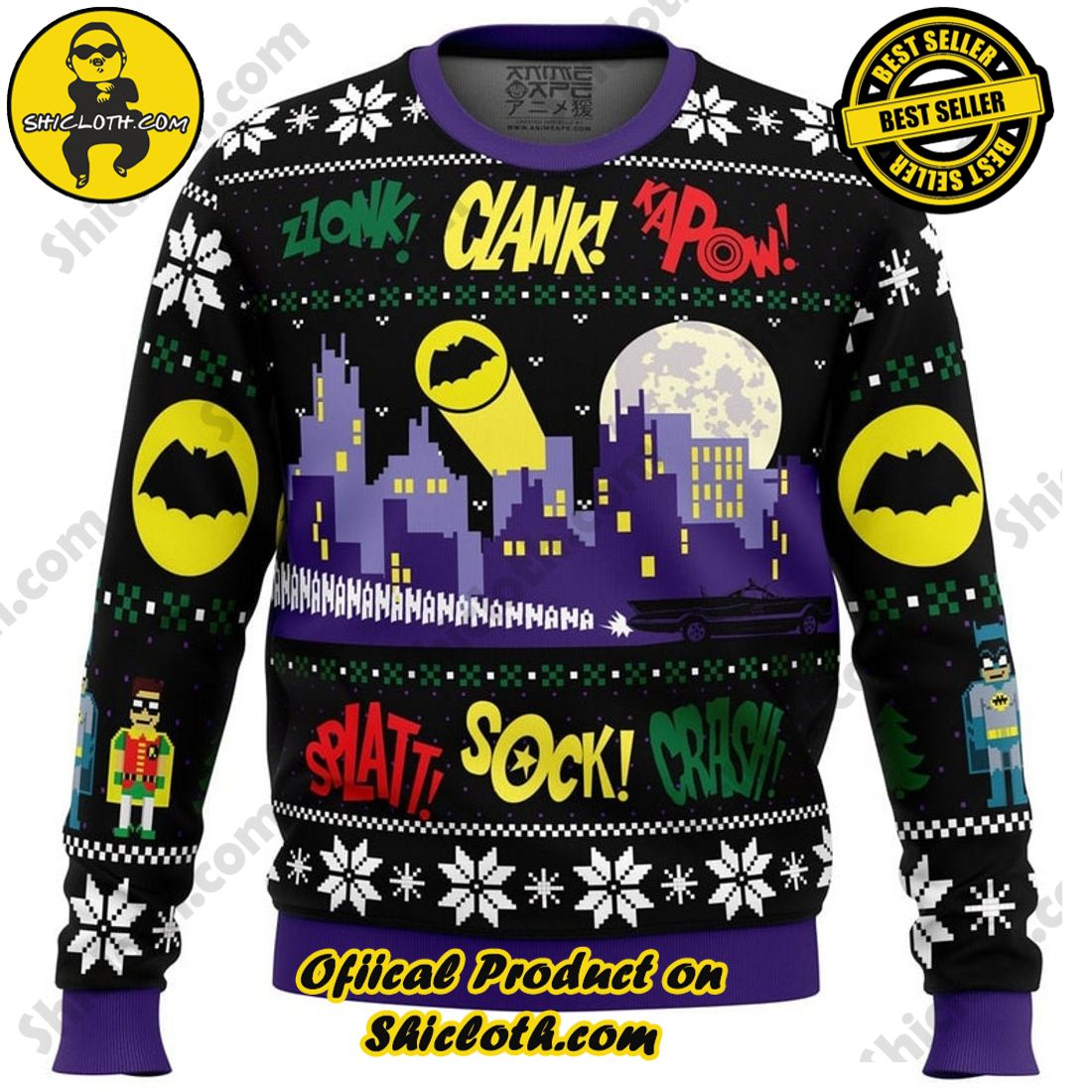 Cozy Christmas Delight: Unwrapping Shicloth's Festive Sweater Gift 26 Nananana Christmas Batman DC Comics Ugly Christmas Sweater, Christmas Ugly Sweater 3D All Over Print, Xmas Sweatshirt, Christmas Gifts