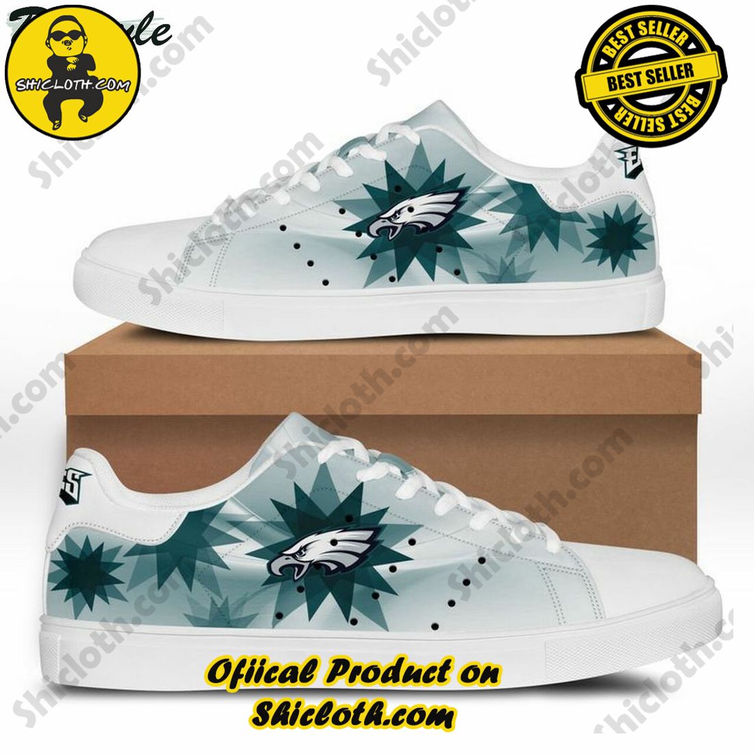 LIMITED DESIGN Philadelphia Eagles NFL Adidas Stan Smith Shoes