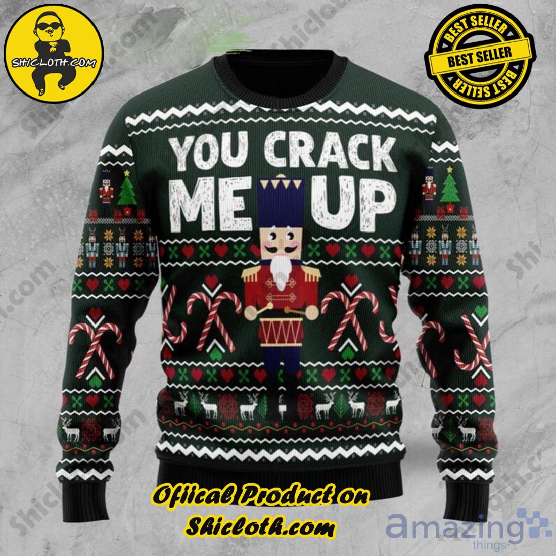 Sophisticated Comfort: Explore Our Stylish Sweater Collection at Shiclothshop 28 Nutcracker You Crack Me Up Ugly Christmas Sweater