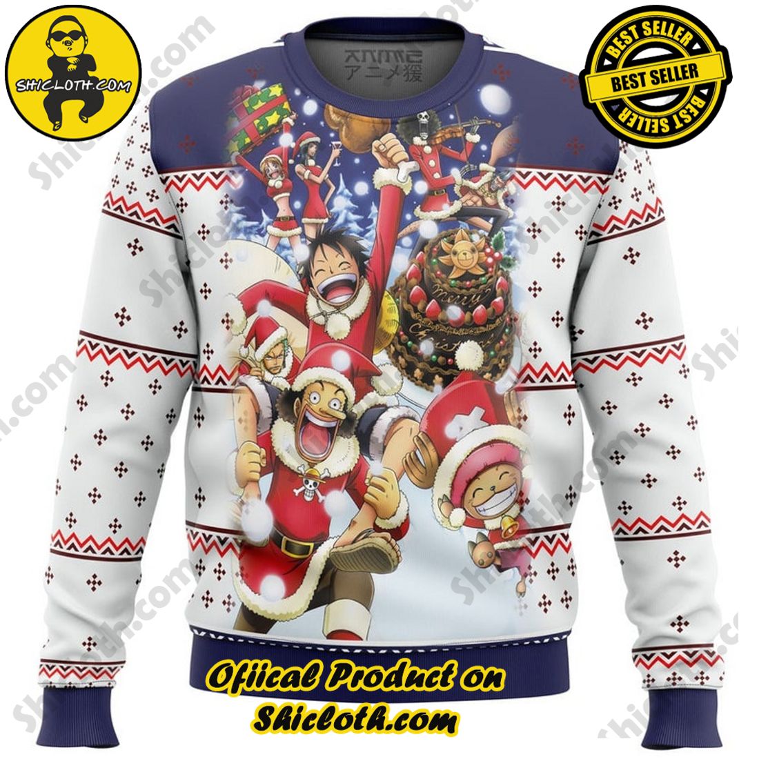 Cozy Christmas Delight: Unwrapping Shicloth's Festive Sweater Gift 28 One Piece Crew Ugly Christmas Sweater, Christmas Ugly Sweater 3D All Over Print, Xmas Sweatshirt, Christmas Gifts