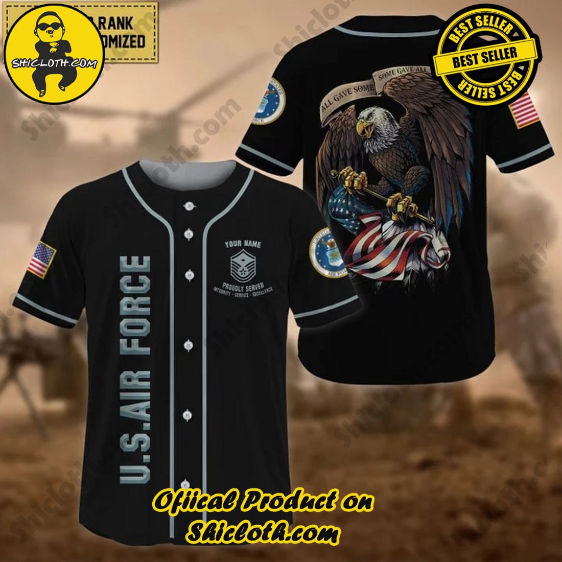 Sporty Elegance: Exploring Shicloth's Baseball Jersey Shirt Collection 40 Premium Personalised All Gave Some US Veteran Baseball Jersey Shirt
