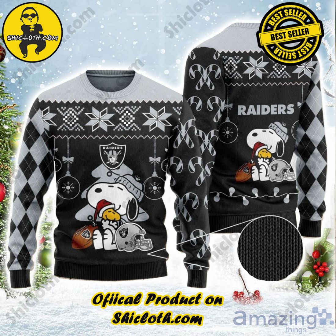 Merry Funny Oakland Athletics Ugly Christmas Sweater - Banantees