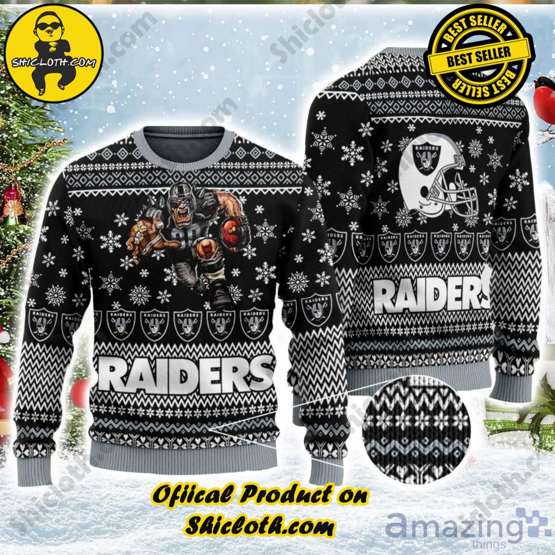 Las Vegas Raiders Nfl Ugly Christmas Sweater - Shibtee Clothing