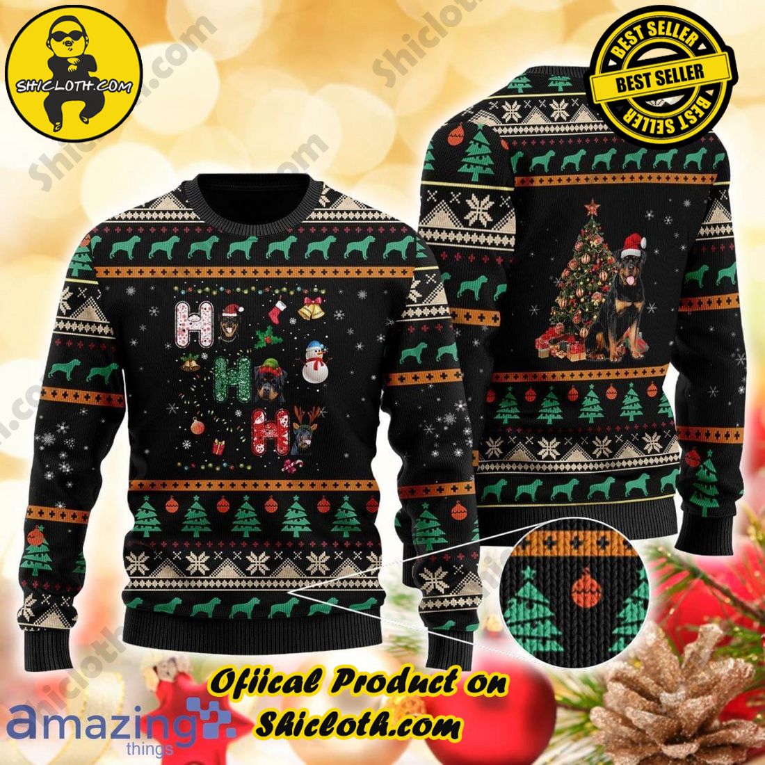 Sophisticated Comfort: Explore Our Stylish Sweater Collection at Shiclothshop 33 Rottweiler 3D Sweater Ugly Christmas Sweater For Men And Women