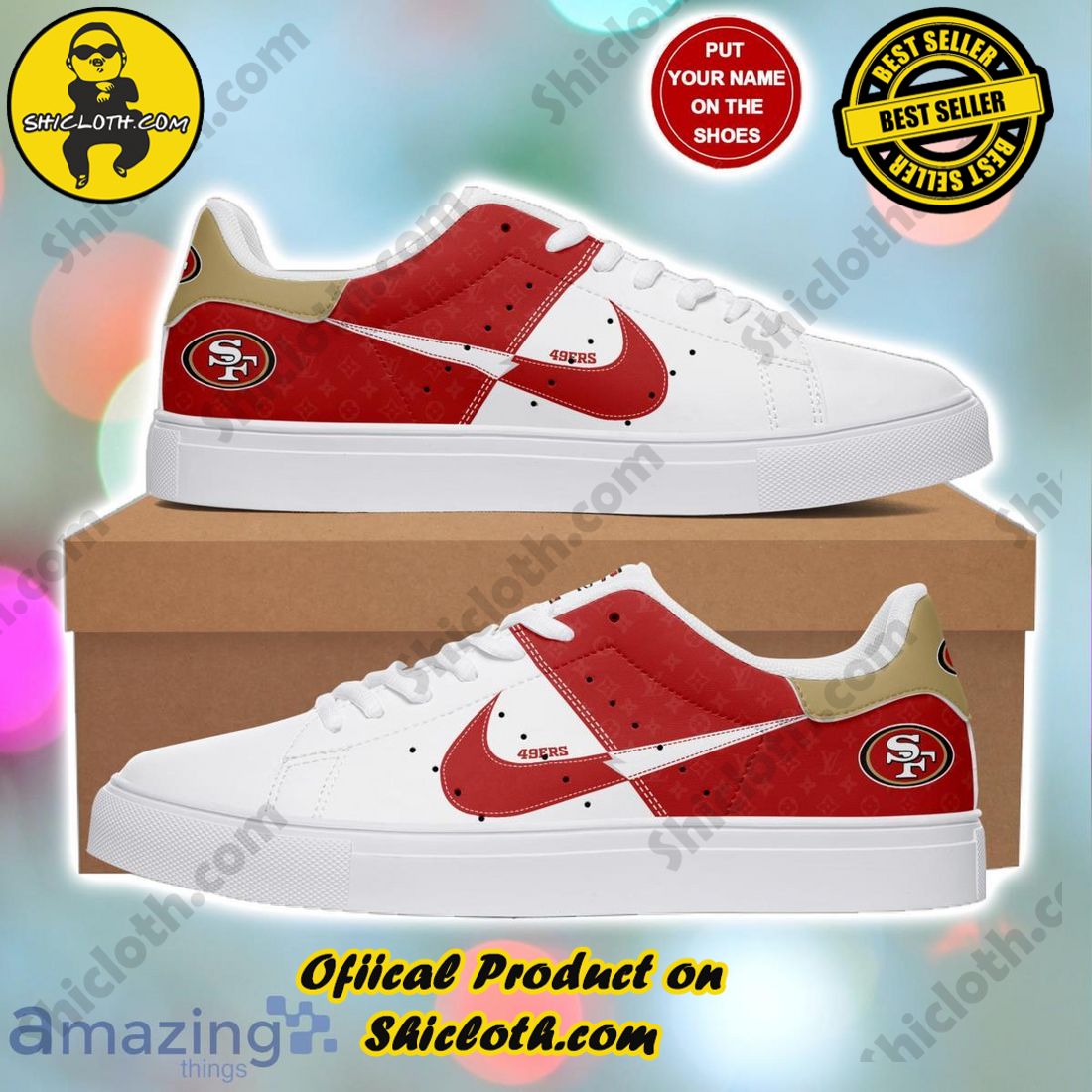 Stepping Up Your Game: Stan Smith Shoe Collection for Sports Enthusiasts by Shicloth 28 San Francisco 49ers Personalized Stan Smith Sneakers Best Gift For Fans