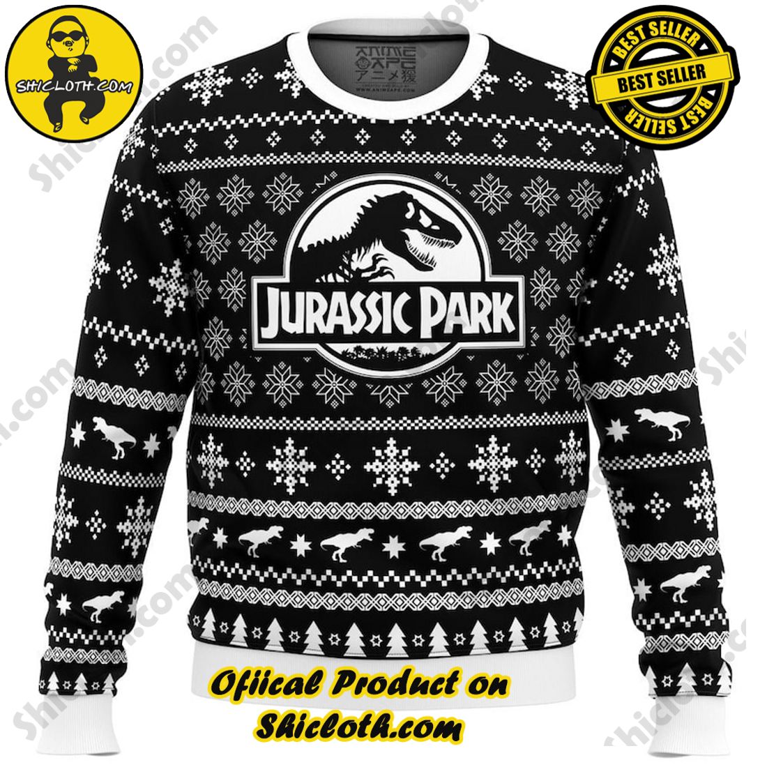 Meaningful Christmas Gift: Shiclothshop's Sentimental Sweater 17 Skeleton Christmas Jurassic Park Ugly Christmas Sweater, Christmas Ugly Sweater 3D All Over Print, Xmas Sweatshirt, Christmas Gifts