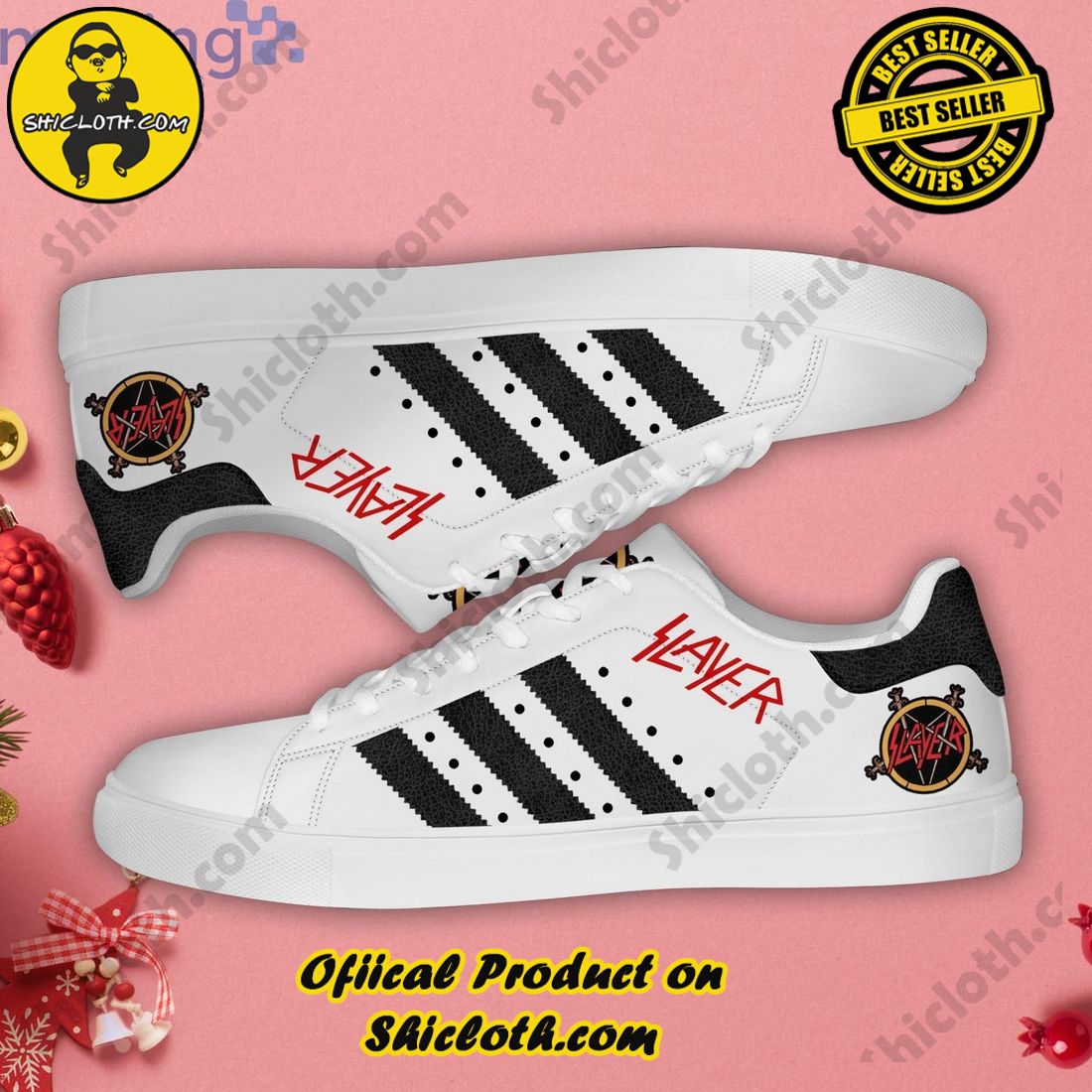 Stepping Up Your Game: Stan Smith Shoe Collection for Sports Enthusiasts by Shicloth 32 Slayer Black Striped Stan Smith Low Top Skate Shoes