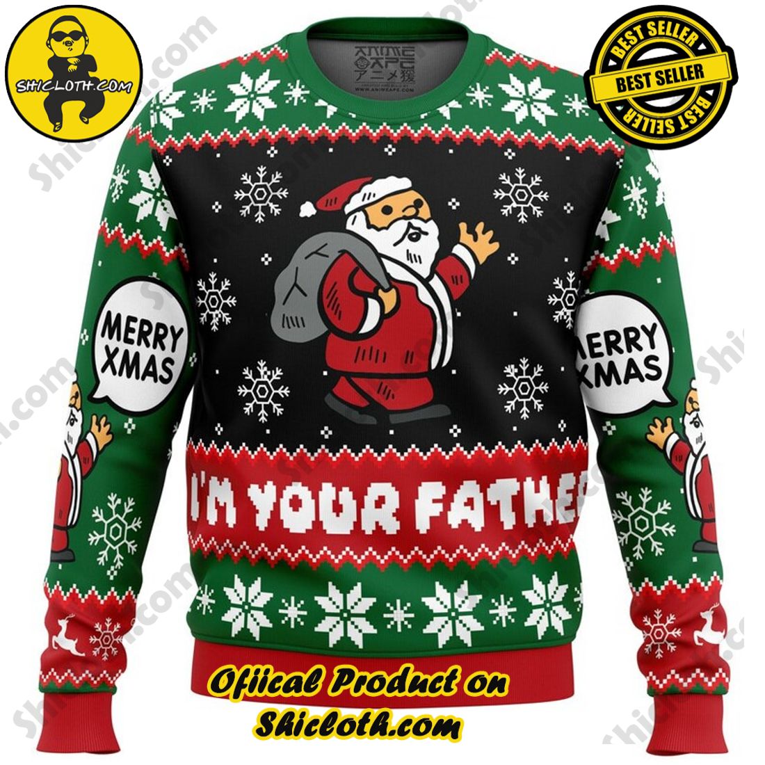 Meaningful Christmas Gift: Shiclothshop's Sentimental Sweater 18 Spoiler Christmas Santa Claus Ugly Christmas Sweater, Christmas Ugly Sweater 3D All Over Print, Xmas Sweatshirt, Christmas Gifts