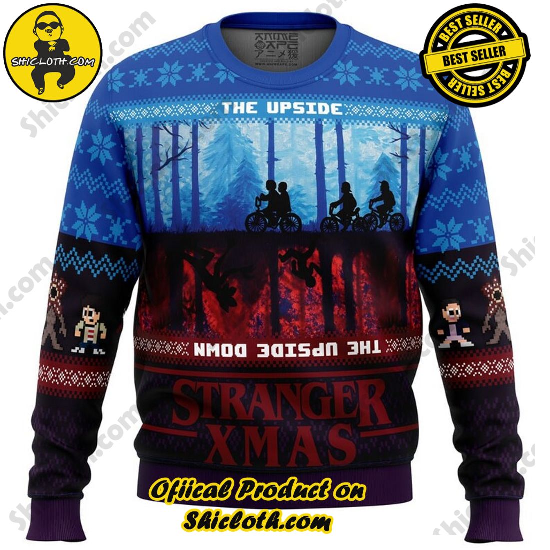 Meaningful Christmas Gift: Shiclothshop's Sentimental Sweater 19 Stranger Xmas Stranger Things Ugly Christmas Sweater, Christmas Ugly Sweater 3D All Over Print, Xmas Sweatshirt, Christmas Gifts