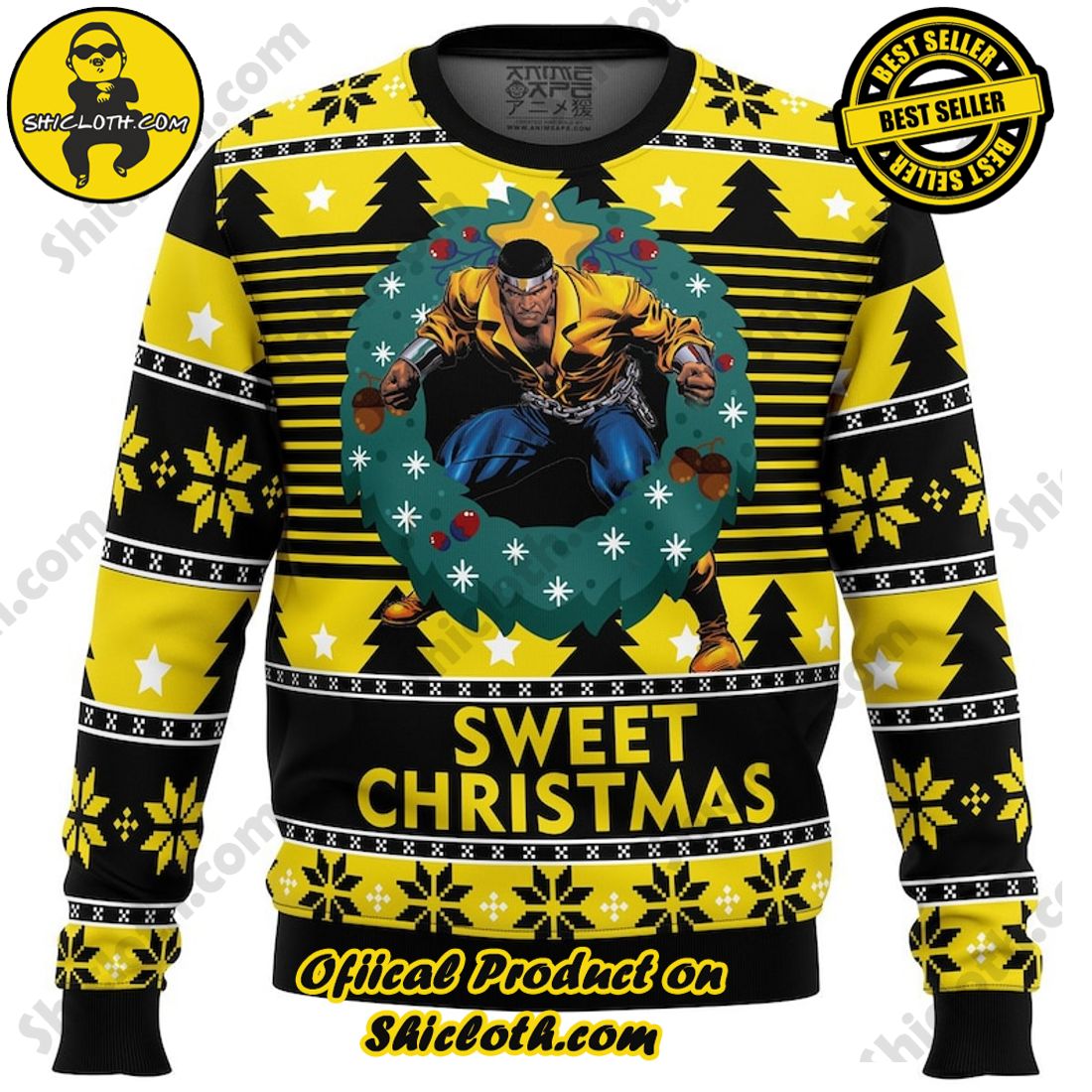 Meaningful Christmas Gift: Shiclothshop's Sentimental Sweater 21 Sweet Christmas Luke Cage Ugly Christmas Sweater, Christmas Ugly Sweater 3D All Over Print, Xmas Sweatshirt, Christmas Gifts