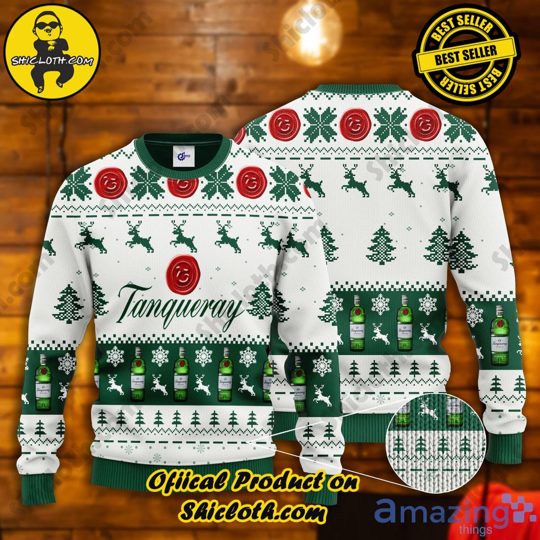 Best Seller Hot Trending Sweater in Shicloth Store 14 Tanqueray Ugly Christmas Sweater