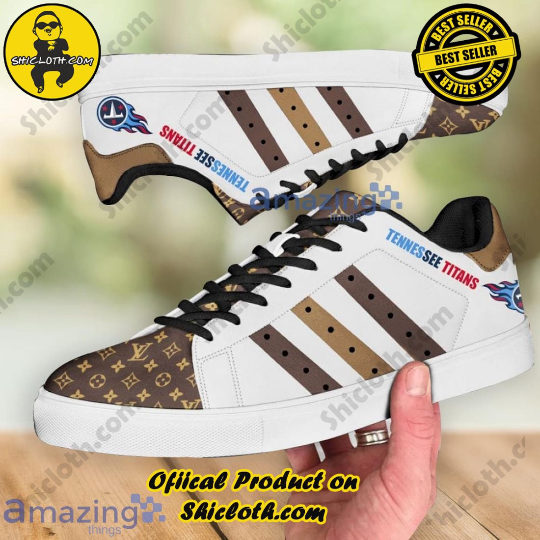 Stepping Up Your Game: Stan Smith Shoe Collection for Sports Enthusiasts by Shicloth 35 Tennessee Titans LV Luxury Low Top Skate Sneakers Shoes