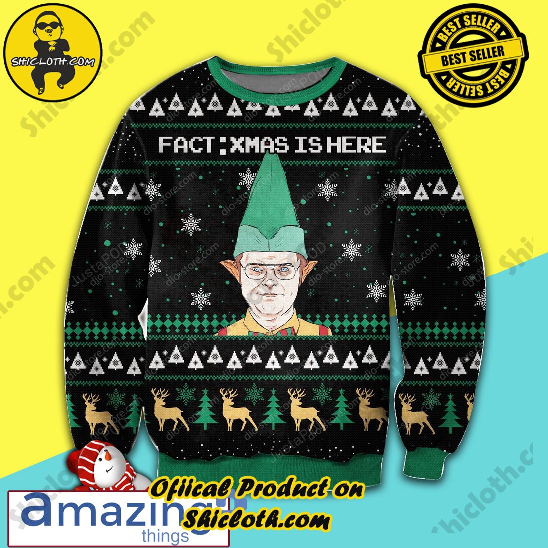 The Office Dwight Ugly Christmas Sweater