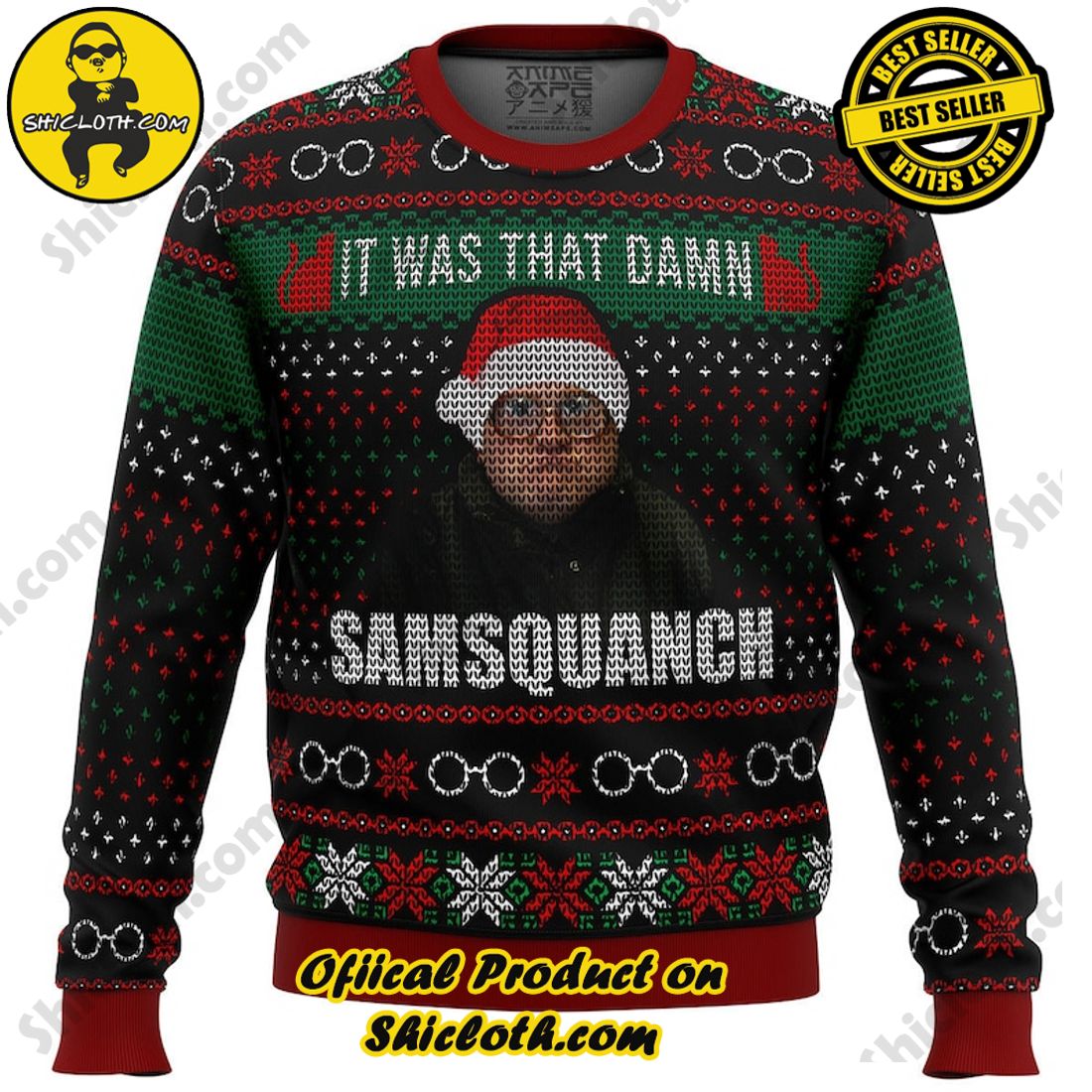 A Stylish Gift for Christmas: Shicloth Fashion Store's Incredible Sweater 45 Trailer Park Boys Samsquanch Ugly Christmas Sweater, Christmas Ugly Sweater 3D All Over Print, Xmas Sweatshirt, Christmas Gifts