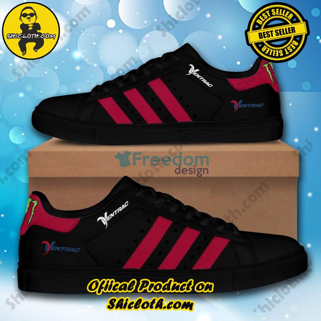 Stan Smith Shoes in Shicloth Store.Best seller !!! 13 Ventrac Logo Car And Motorcycles Stan Smith Skate Shoes