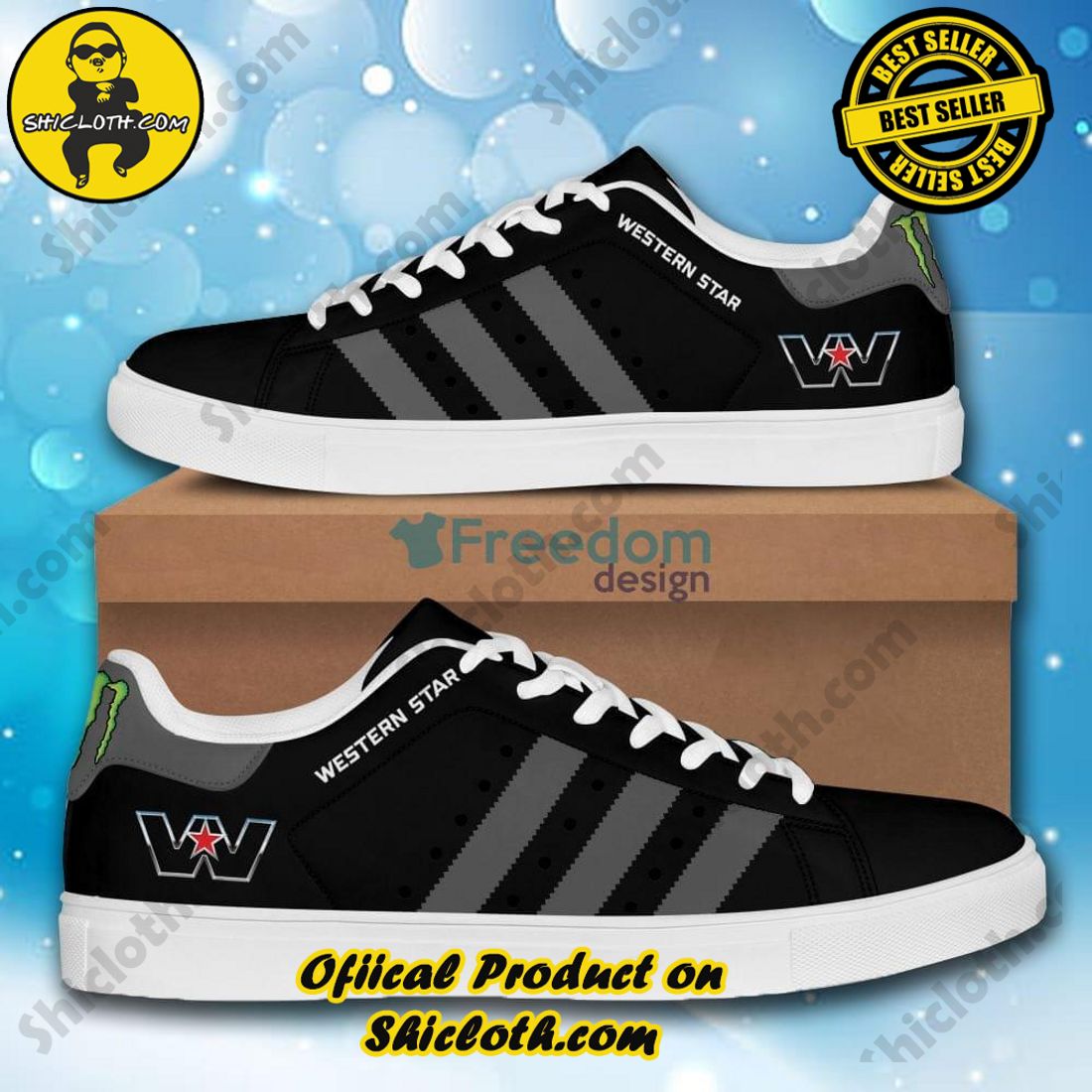 Western Star Logo Car And Motorcycles Stan Smith Skate Shoes Shicloth