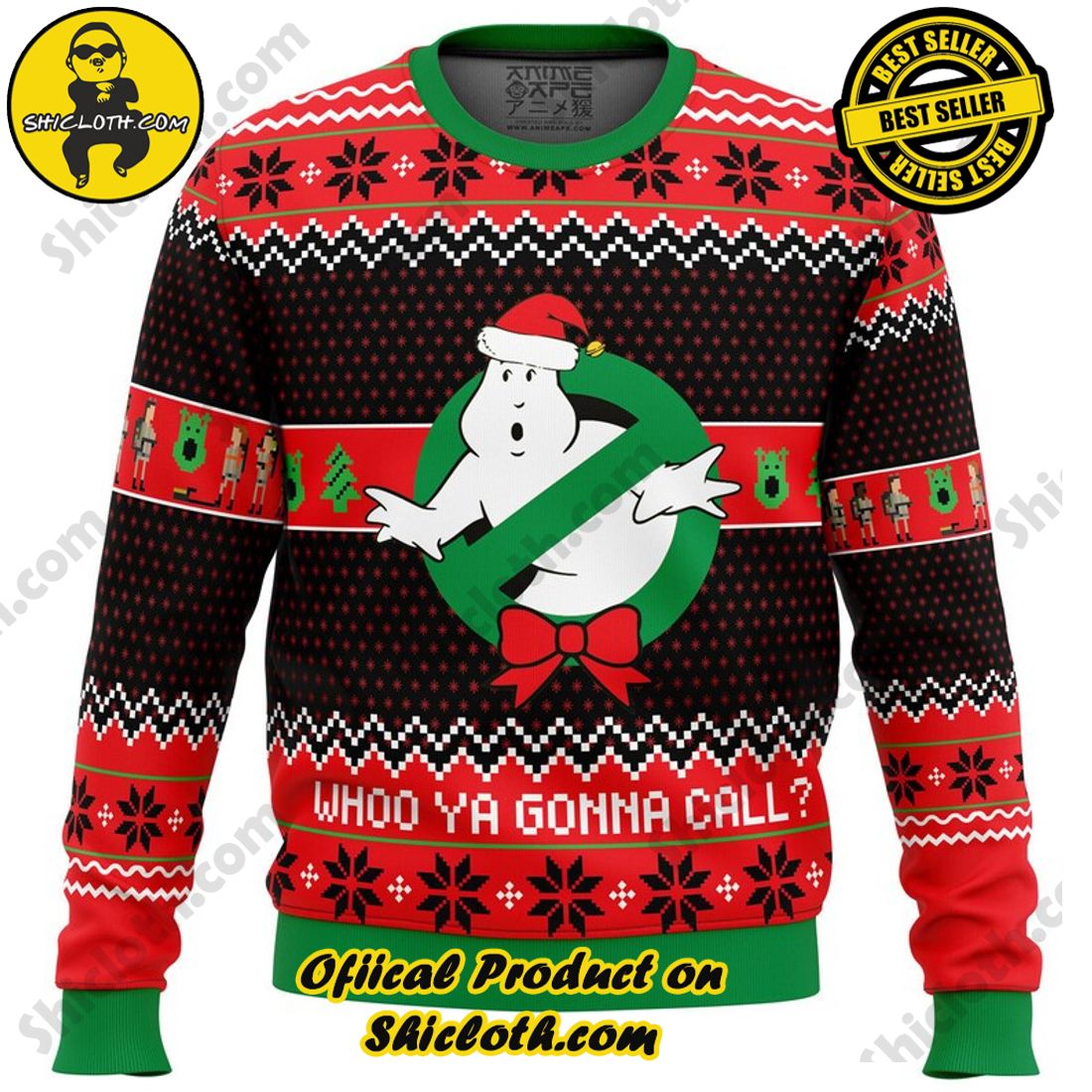 Meaningful Christmas Gift: Shiclothshop's Sentimental Sweater 26 Who you gonna call? Ghostbusters Christmas Sweater, Christmas Ugly Sweater 3D All Over Print, Xmas Sweatshirt, Christmas Gifts