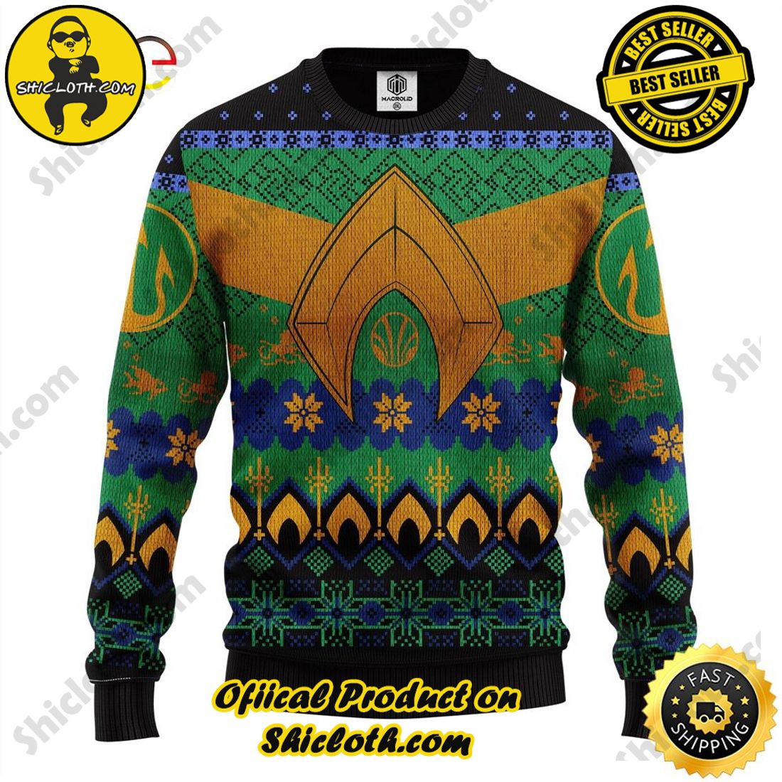 Hot Trend for a Cozy Christmas Season: Shiclothshop's Sweaters 3 Aquaman Amazing Gift Idea Thanksgiving Gift Ugly Sweater