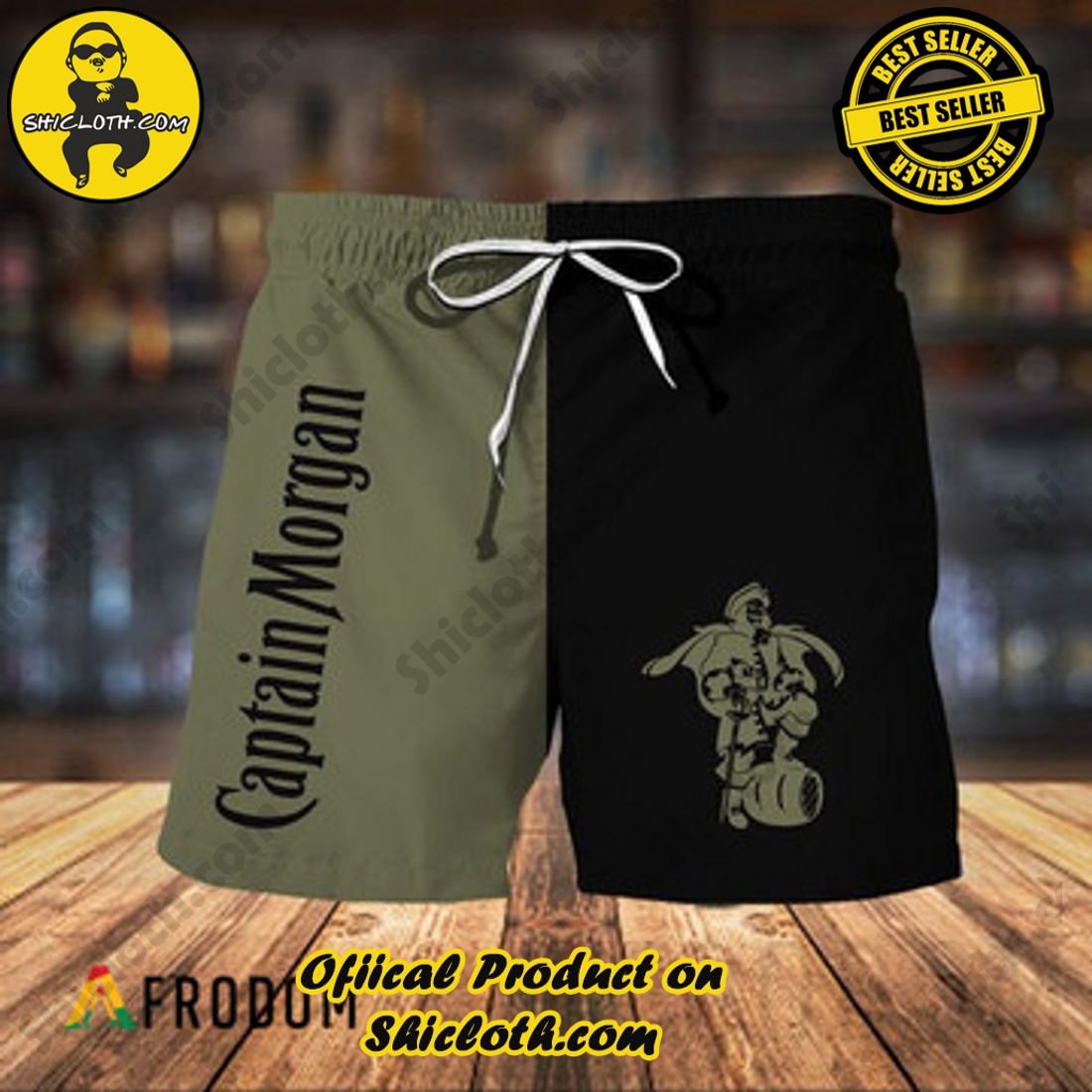 Hot Summer Trend Best Seller : Shiclothshop's Hawaiian Shirts 11 Basic Captain Morgan Hawaiian Shorts
