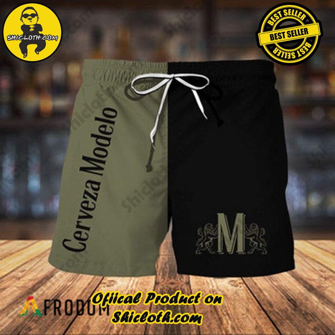 Hot Summer Trend Best Seller : Shiclothshop's Hawaiian Shirts 12 Basic Cerveza Modelo Hawaiian Shorts