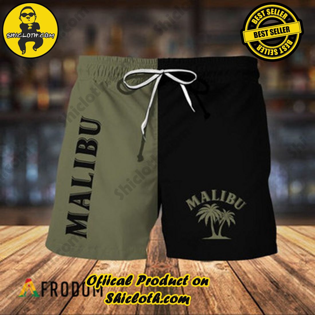 Hot Summer Trend Best Seller : Shiclothshop's Hawaiian Shirts 20 Basic Malibu Rum Hawaiian Shorts