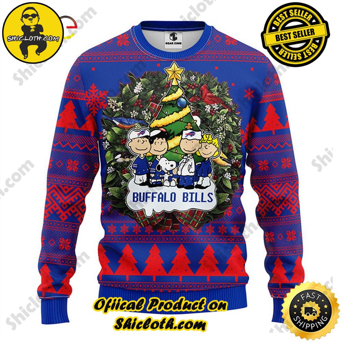 Merry and Cozy Christmas: The Meaningful Gift of Sweaters from Shiclothshop 3 Buffalo Bills Snoopy Dog Christmas Ugly Sweater