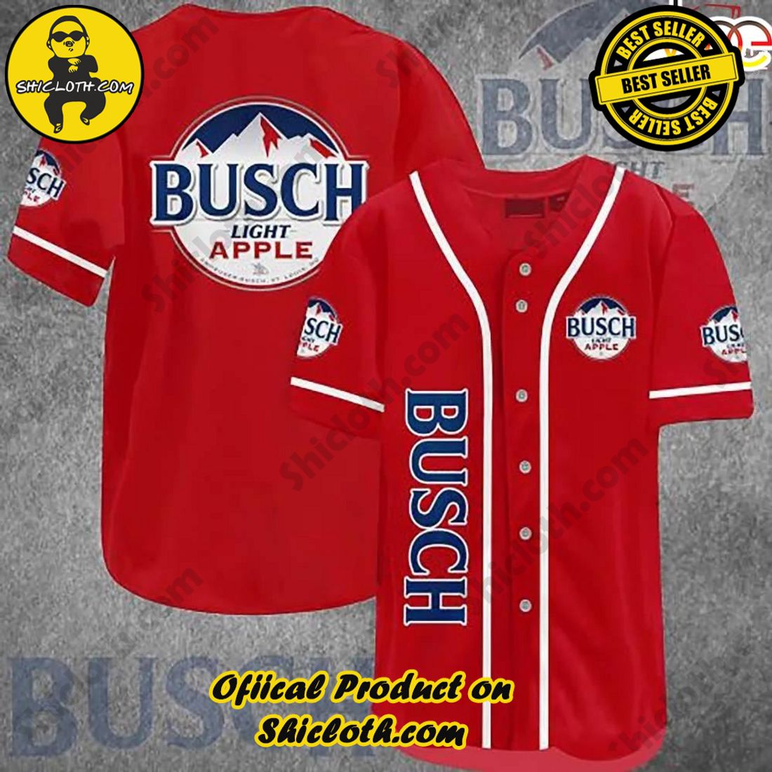 Busch Light Apple Baseball Jersey For Men And Women
