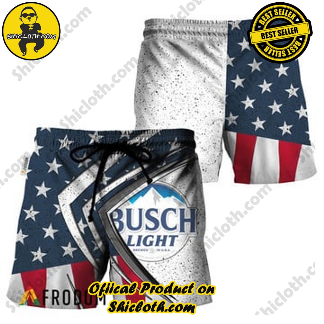 Busch Light Fourth Of July Eagle Hawaiian Shirt - Shicloth