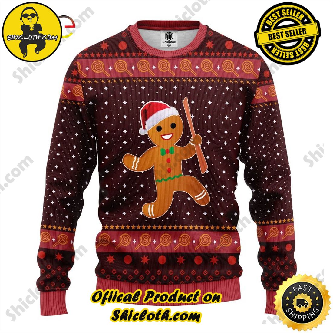 Hot Trend for a Cozy Christmas Season: Shiclothshop's Sweaters 9 Cookie Amazing Gift Idea Thanksgiving Gift Ugly Sweater