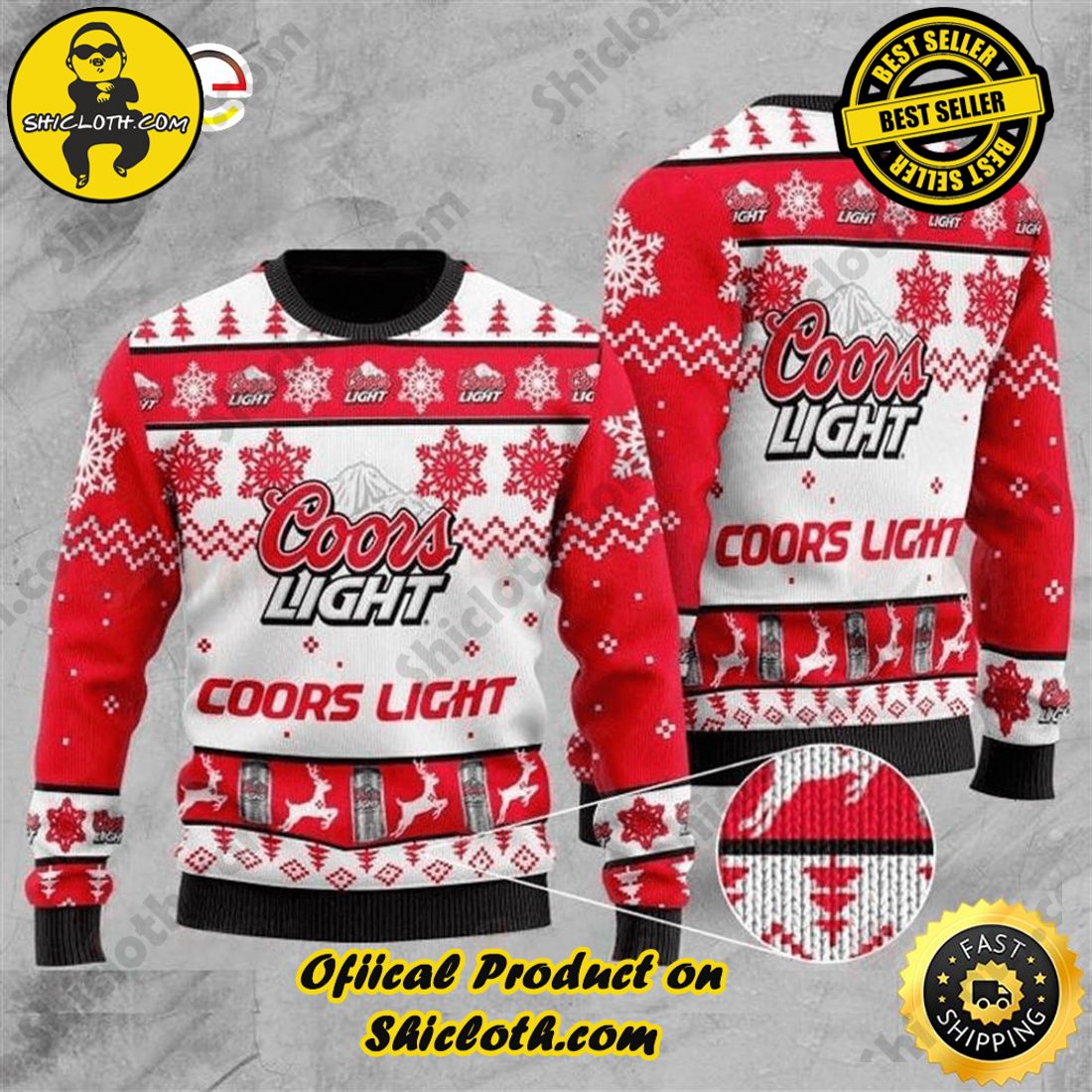 Meaningful Christmas Gift: Shiclothshop's Cozy Sweaters 18 Coors Light Beer Sweater