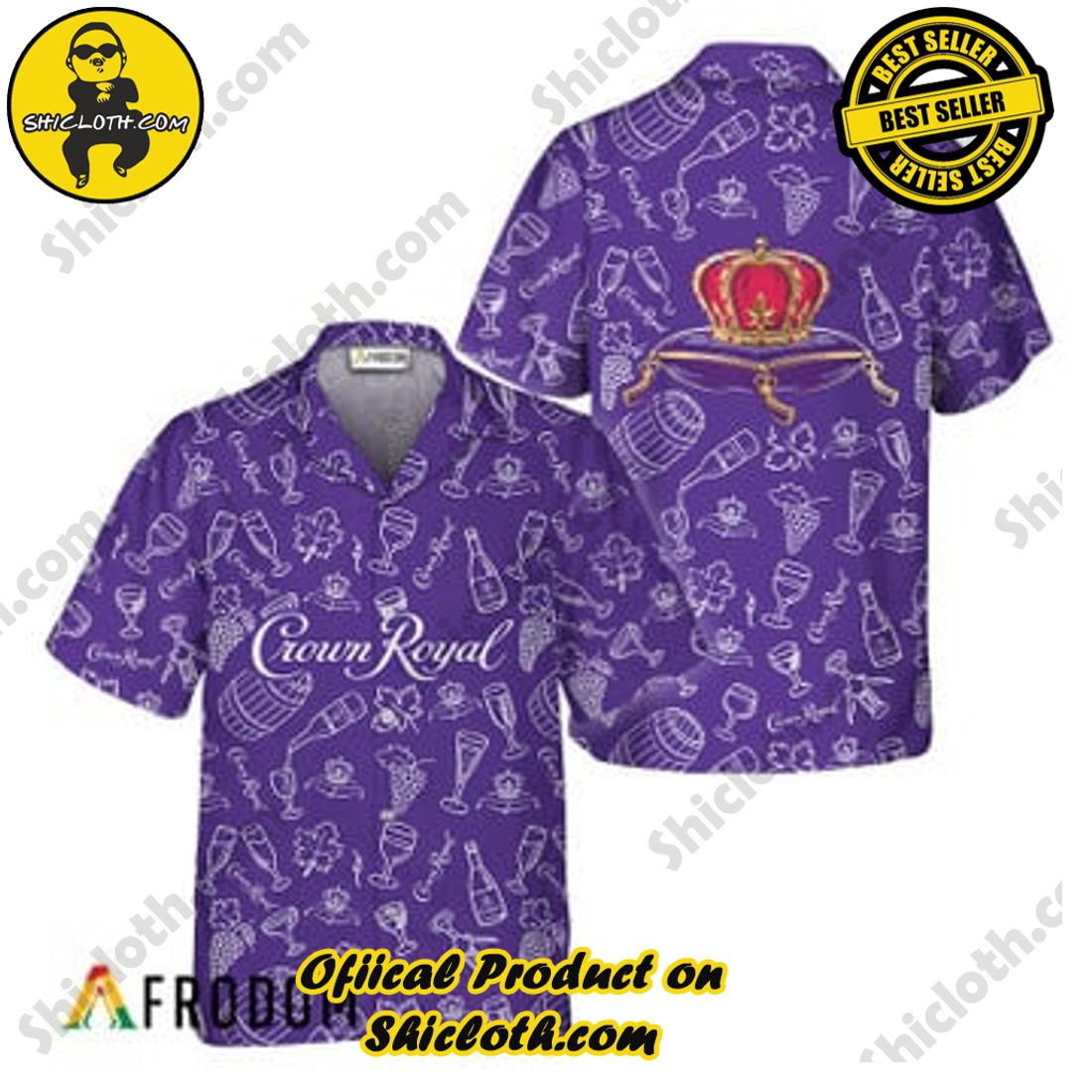 A Fantastic Gift for Summer Getaways: Shiclothshop's Hawaiian Shirts 5 Crown Royal Doodle Art Hawaiian Shirt